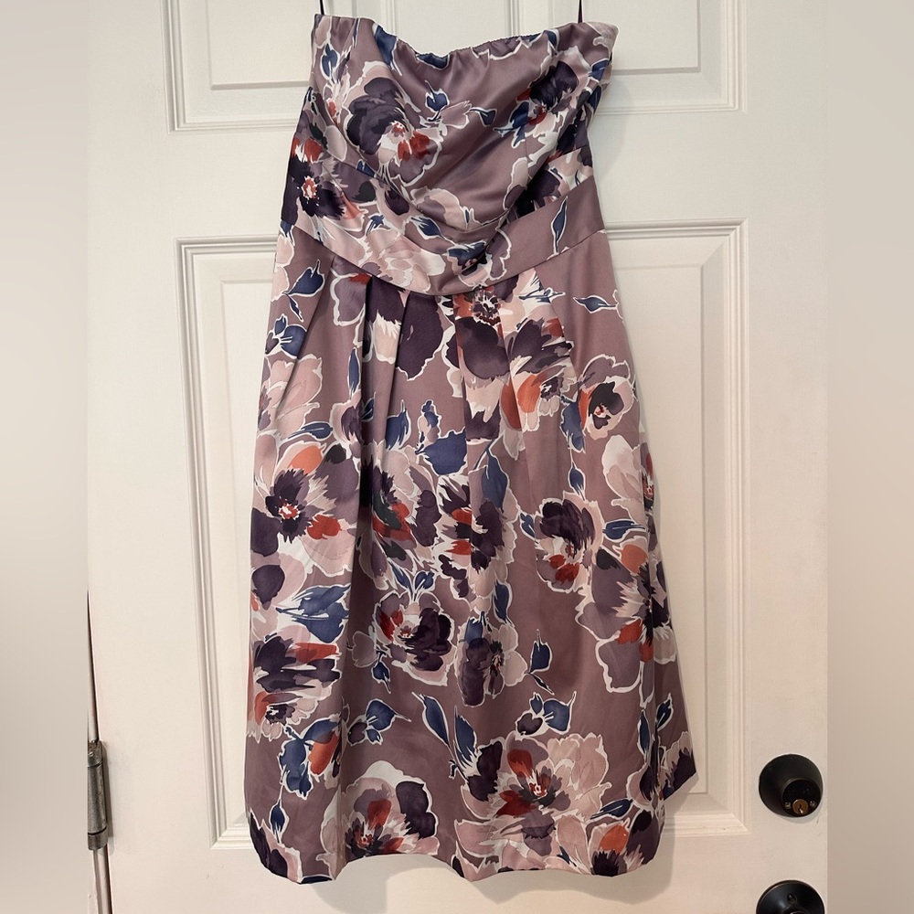 Limited strapless floral dress